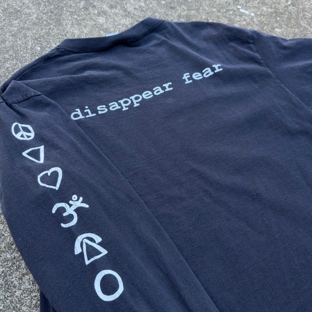 RARE Vintage 1990s Disappear Fear Kris Oz Band Tee Long Sleeve Mens Large (d10)